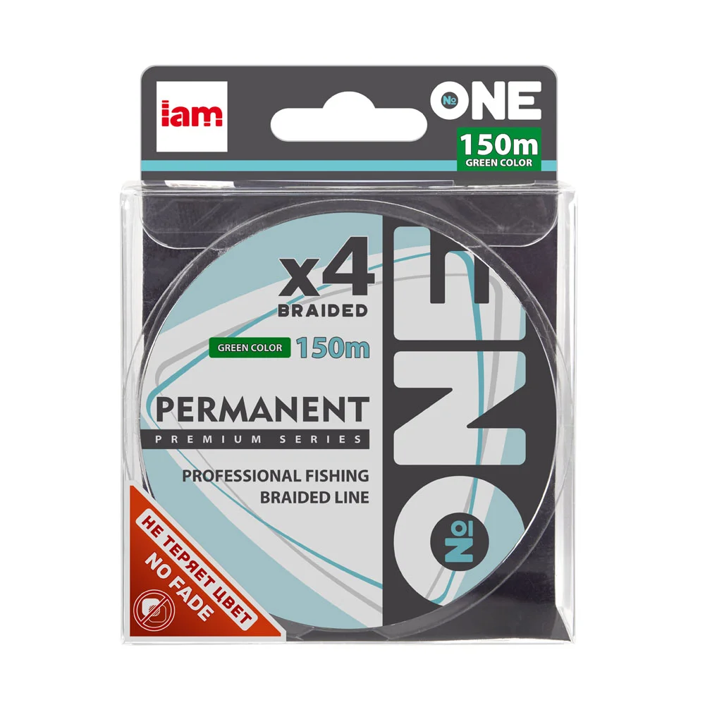 Шнур плетеный IAM "Number ONE Permanent" 4Х цвет G - миниатюра 2