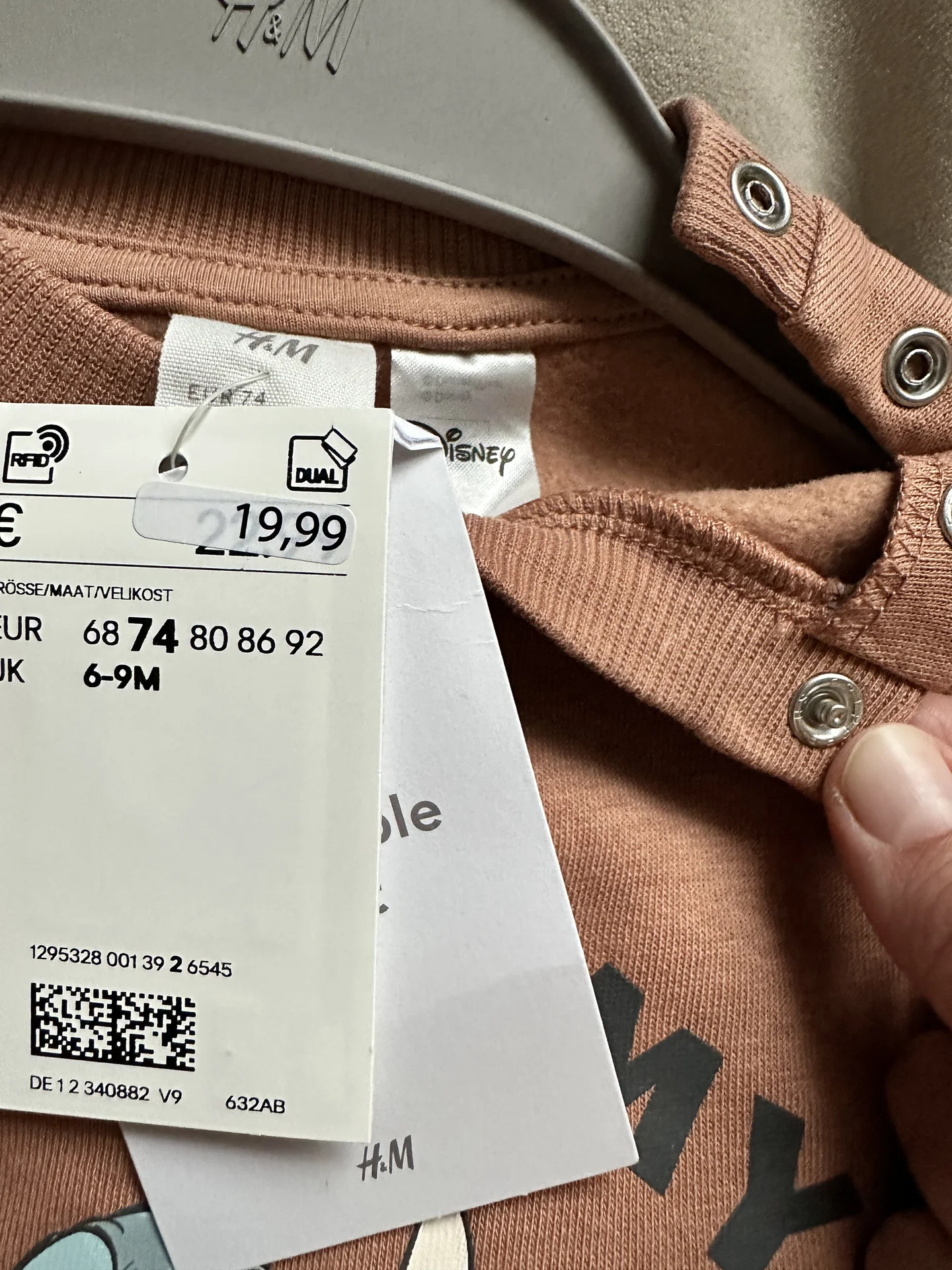 Костюм новый на мальчика на флисе 74 H&M - миниатюра 3