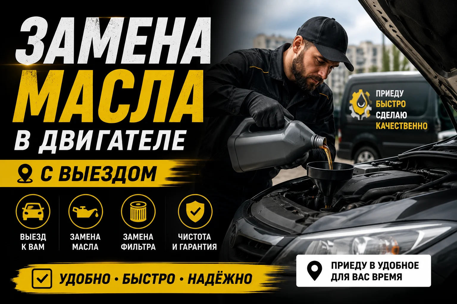 Замена масла в двигателе с выездом - миниатюра 2