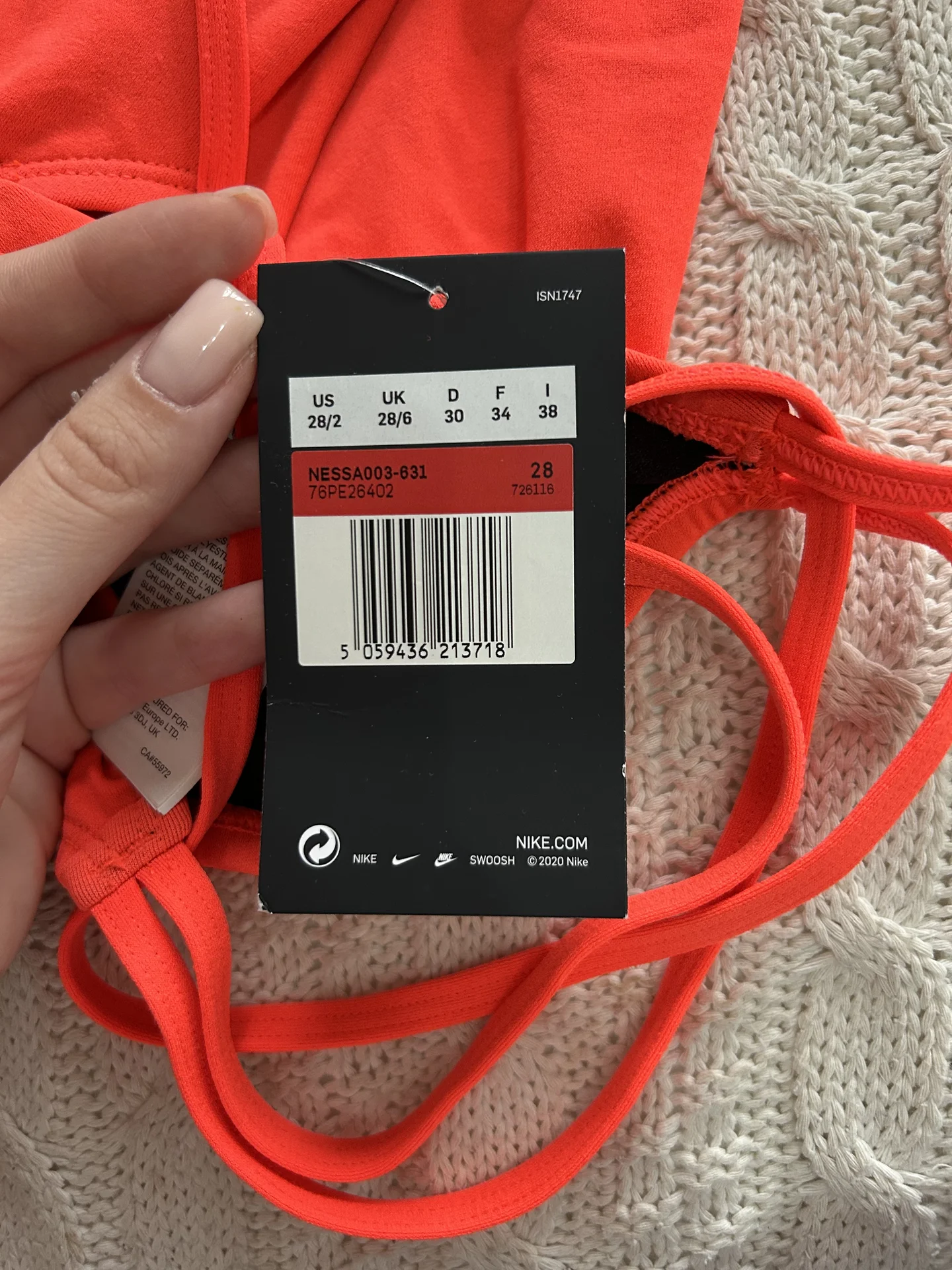 Купальник женский слитный спортивный Nike - миниатюра 5