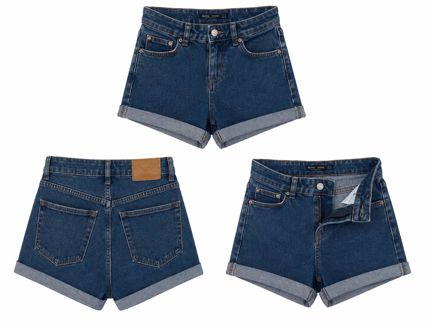 шорт Bershka Denim - миниатюра 4