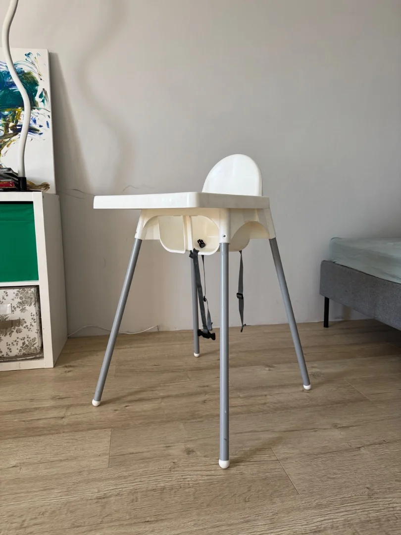 Детский стульчик IKEA белый со столешницей. Икея стул - миниатюра 5