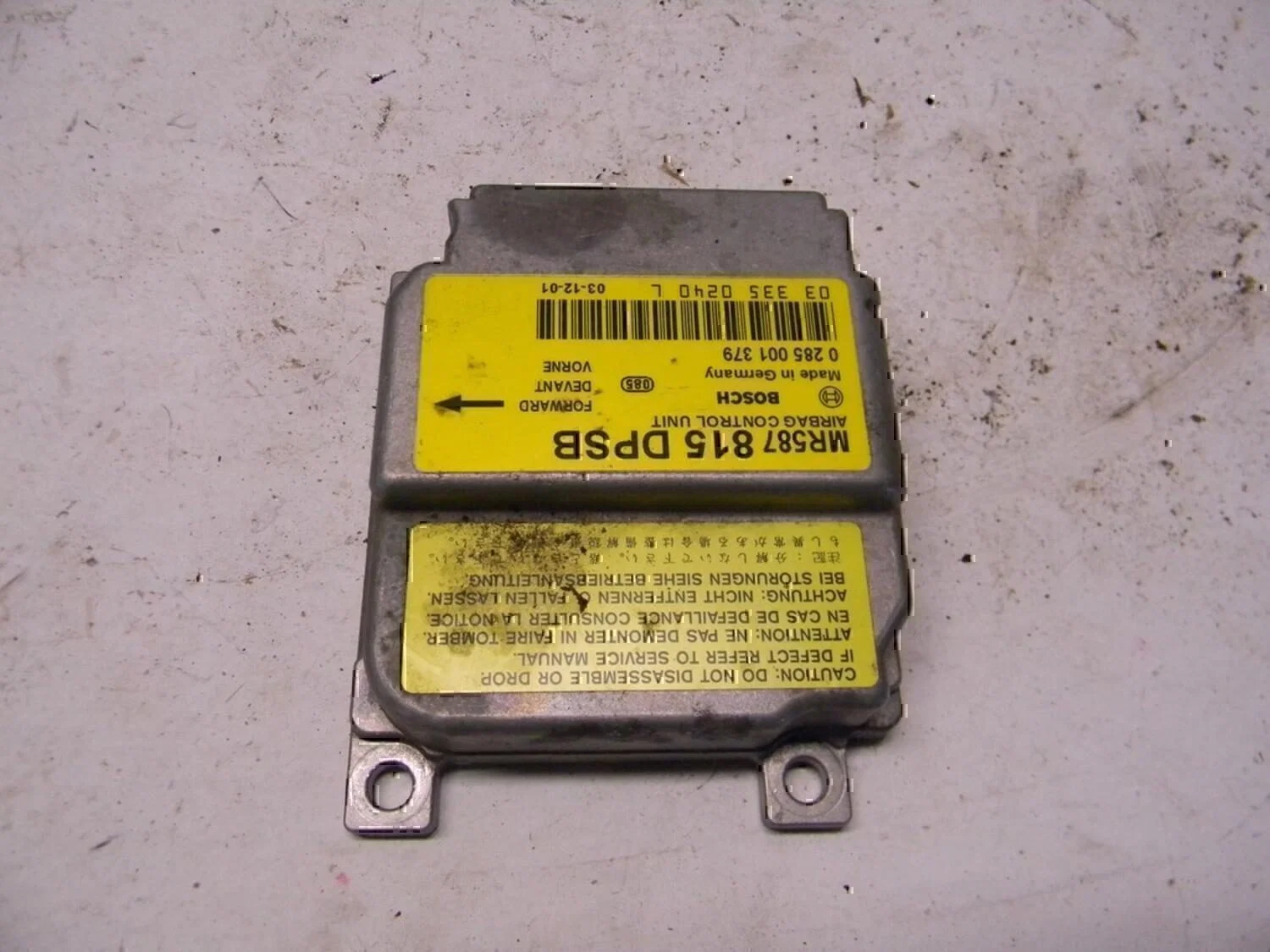 Блок управления AIR BAG MITSUBISHI Space Star 1998-2004 - миниатюра 3
