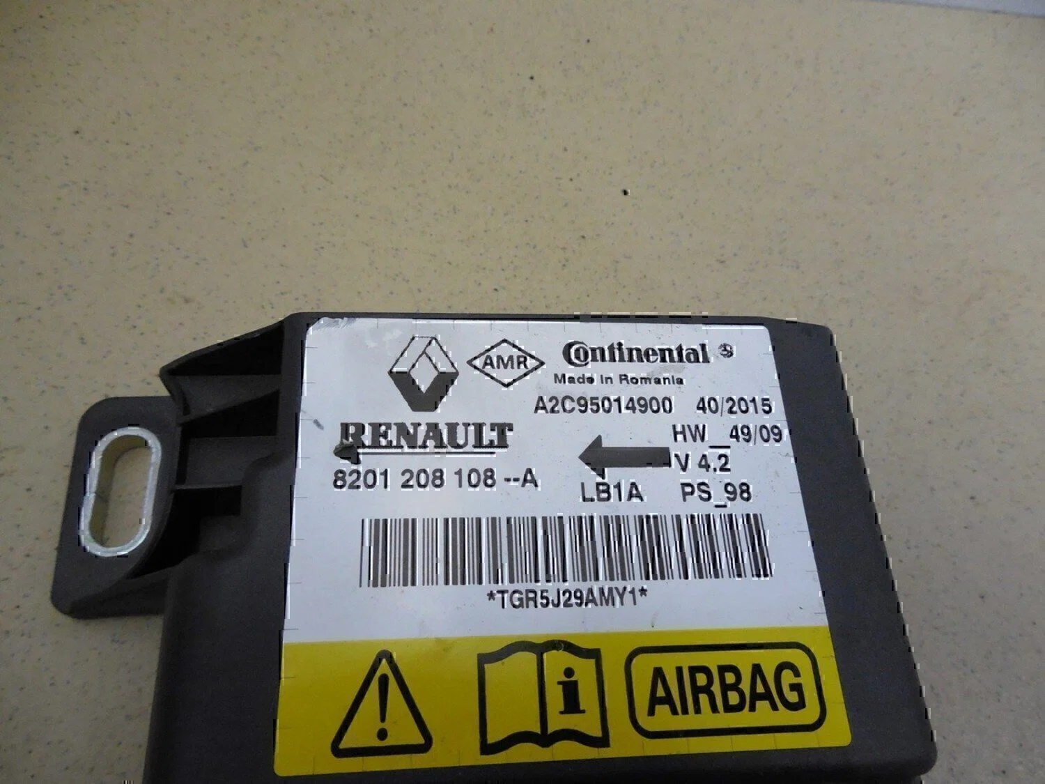 Блок управления AIR BAG NISSAN Almera (G15) 2013> - миниатюра 4