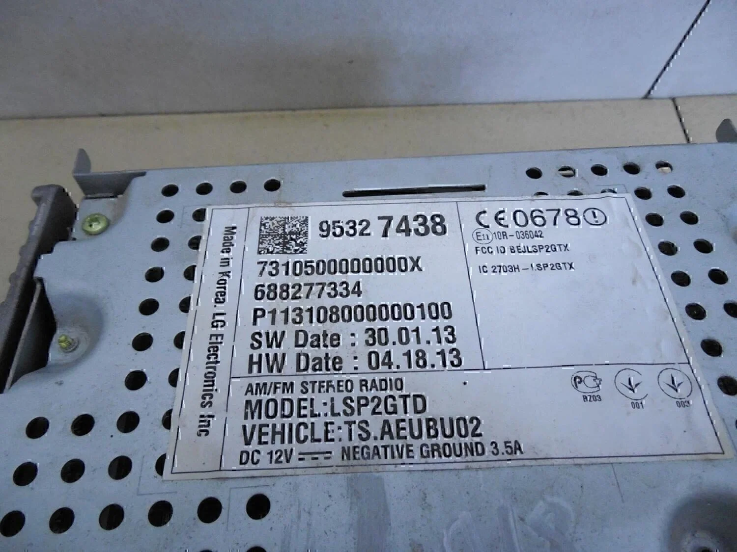 Магнитола Chevrolet Aveo (T300) 2011> - миниатюра 7
