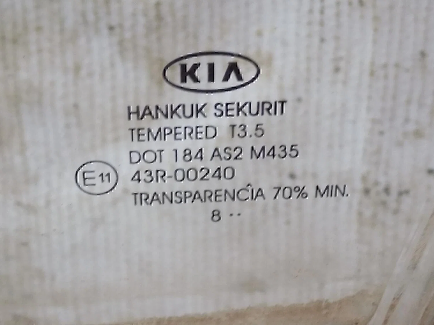 Стекло двери передней левой Hyundai-KIA Ceed 2007- 2012 - миниатюра 2