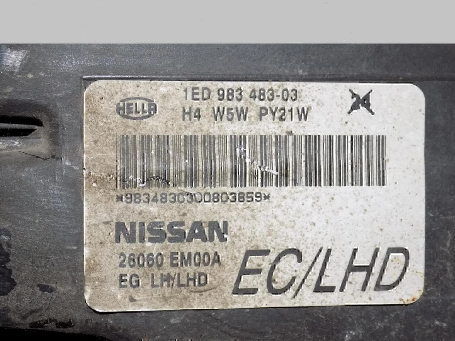 Фара левая NISSAN Tiida (C11) 2007-2014 - миниатюра 3