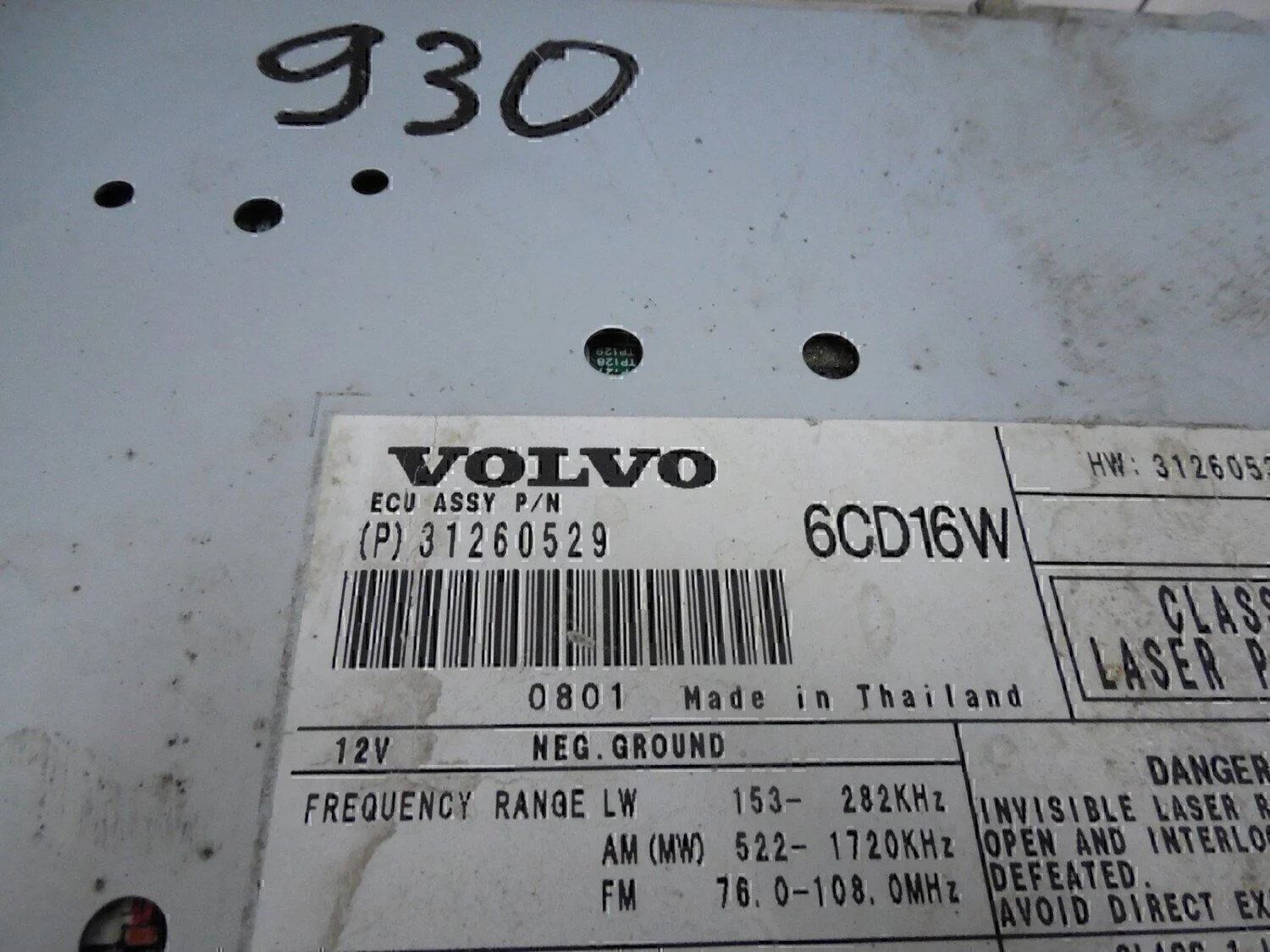 Магнитола VOLVO V50 2004-2012 - миниатюра 8