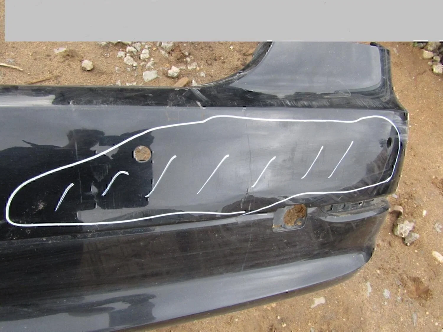 Бампер задний BMW 5-серия E60/E61 2003-2009 - миниатюра 7
