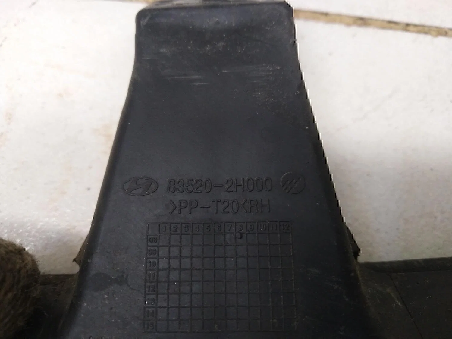 Направляющая стекла двери Hyundai-KIA Elantra 2006-2011 - миниатюра 3