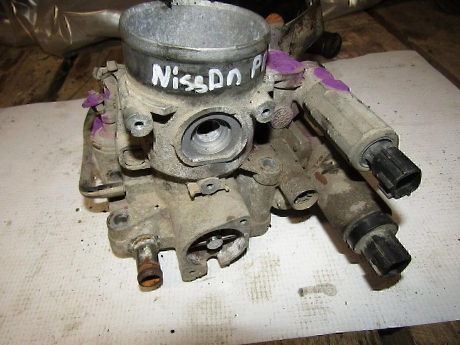 Заслонка дроссельная механическая NISSAN Almera N15 1995-2000 - миниатюра 2