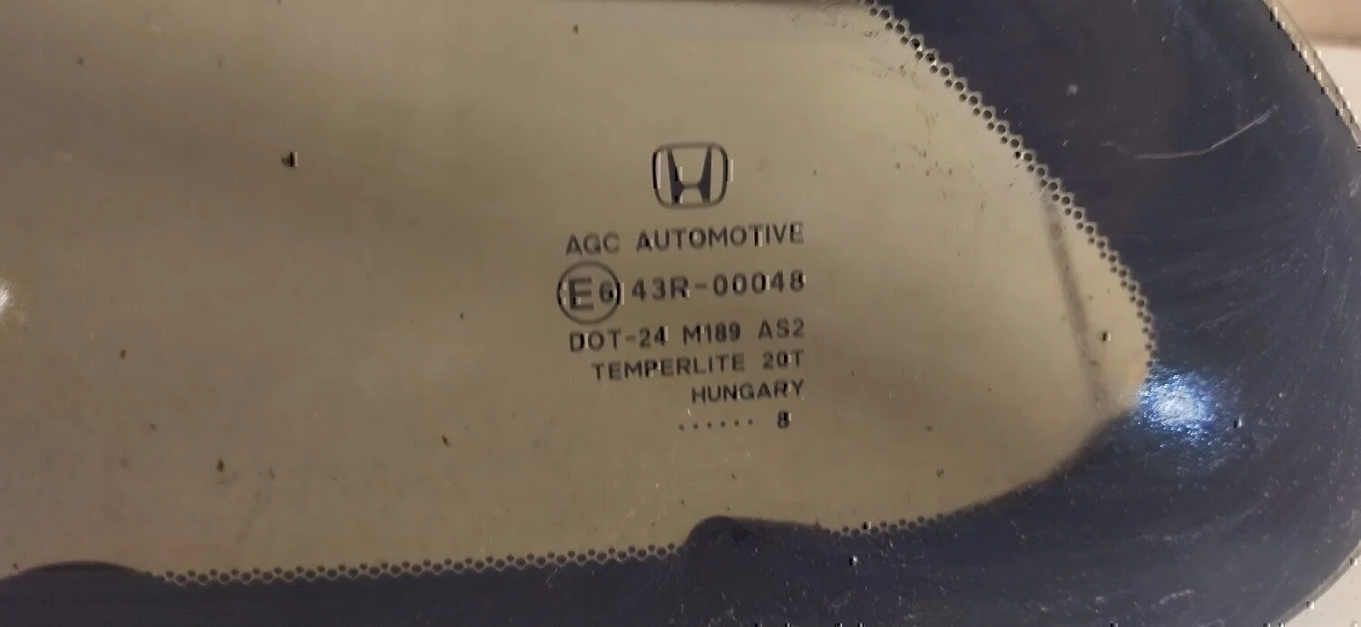 Стекло кузовное глухое левое HONDA CR-V 2007-2012 - миниатюра 3