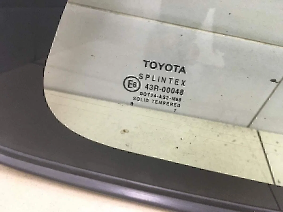 Стекло кузовное глухое правое TOYOTA Carina E 1992-1997 - миниатюра 3