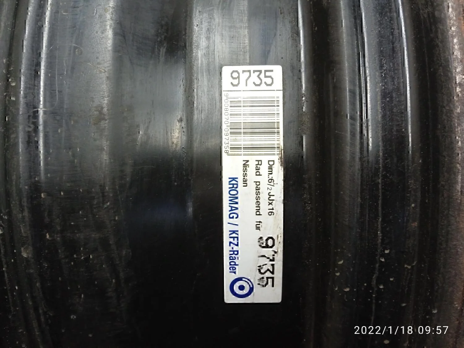 Диск колесный железо NISSAN Almera Tino 2000-2006 - миниатюра 3