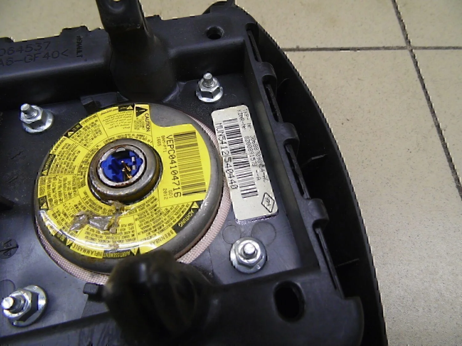 Подушка безопасности в рулевое колесо RENAULT Duster 2012> - миниатюра 3