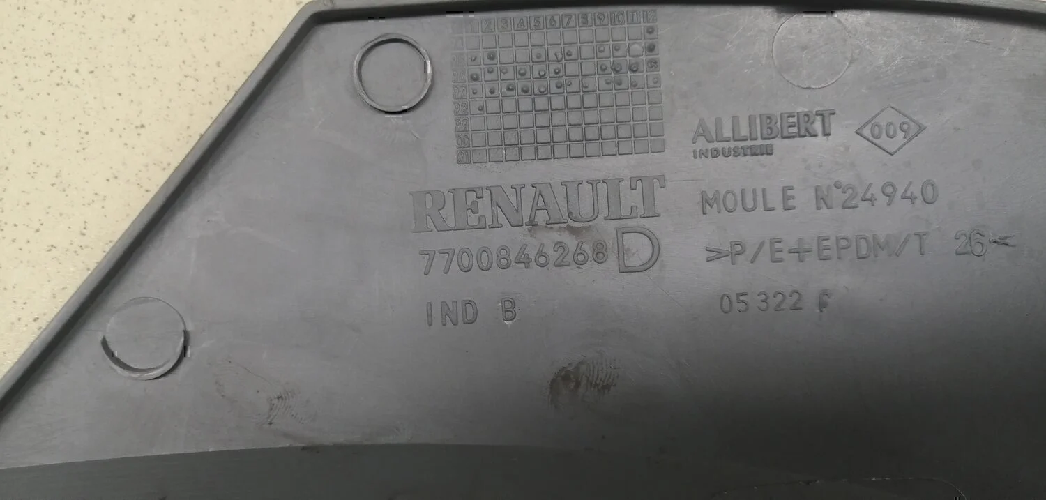 Накладка порога (внутренняя) RENAULT Scenic 1999-2002 - миниатюра 4