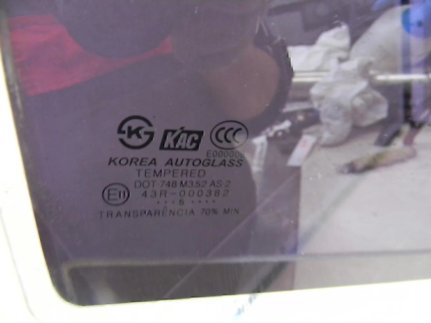 Стекло двери задней правой Hyundai-KIA Elantra 2000-2005 - миниатюра 2