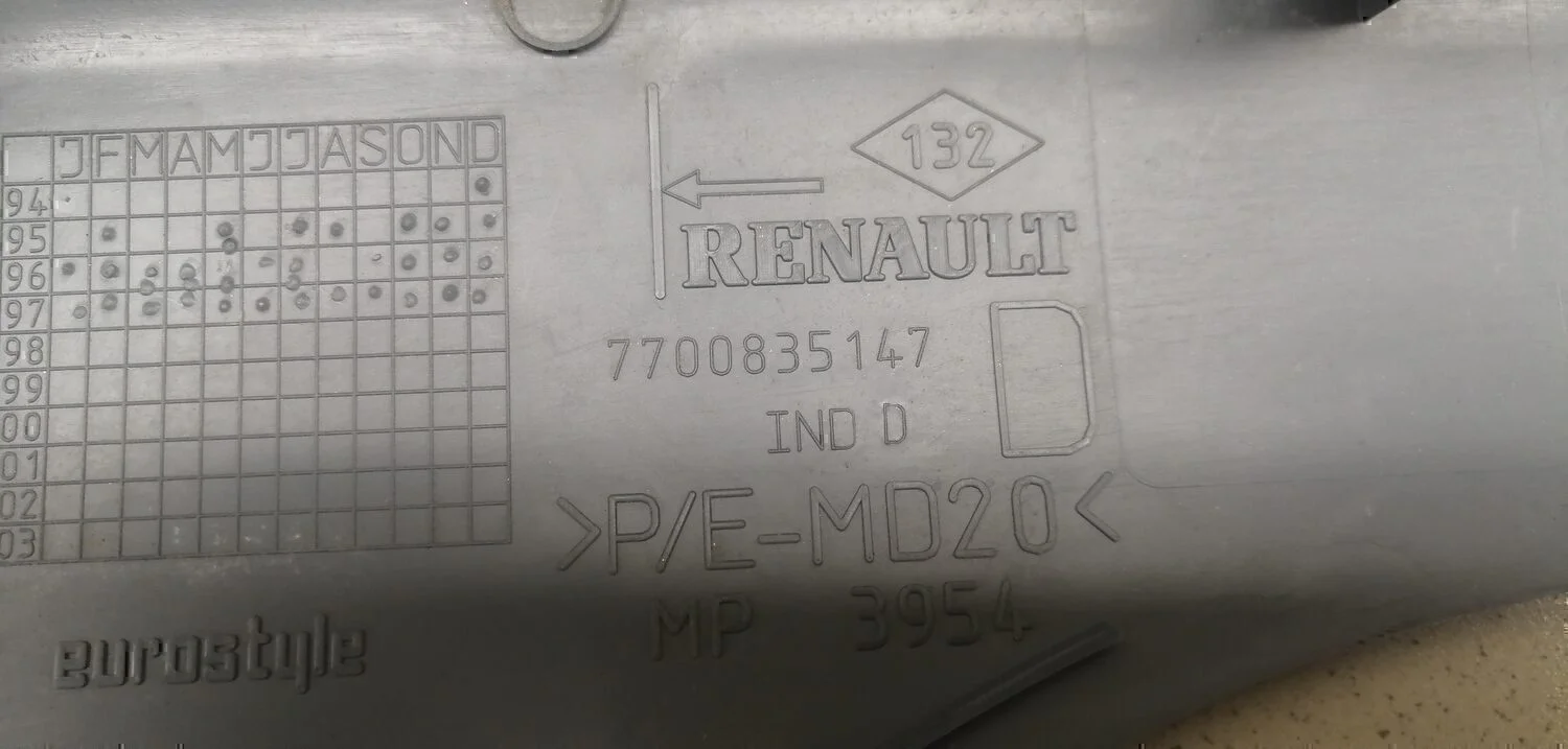 Направляющая шторки багажника RENAULT Scenic 1996-1999 - миниатюра 5