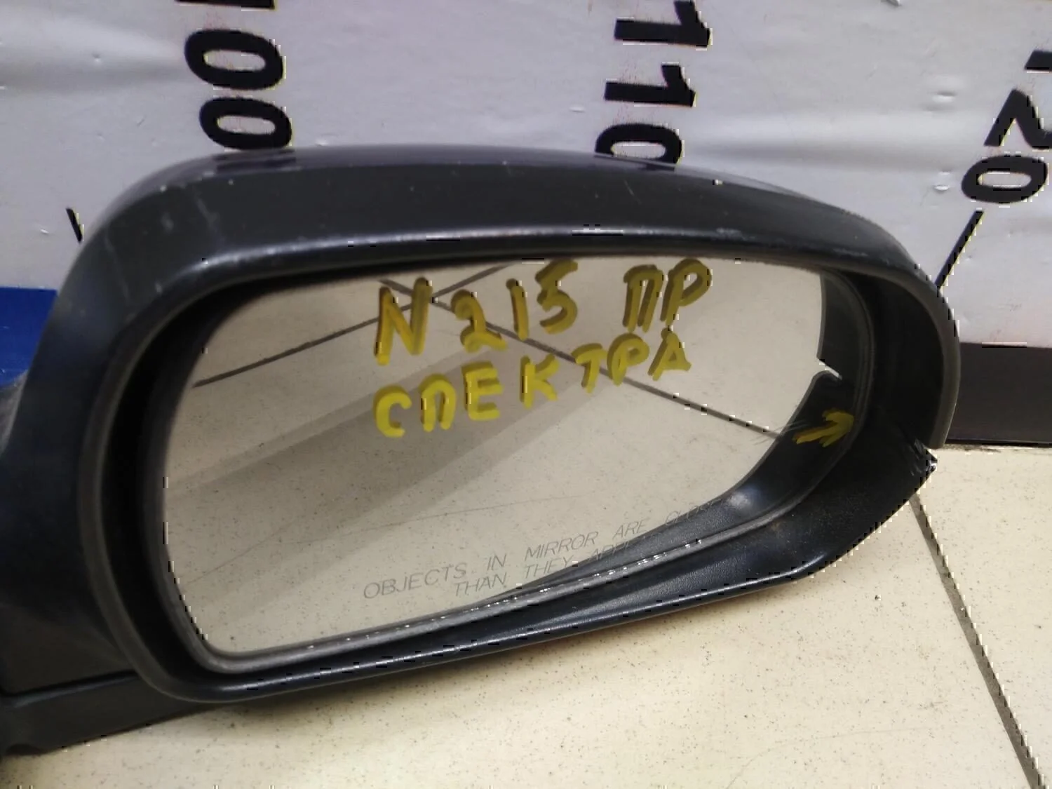 Зеркало правое механическое Hyundai-KIA Spectra 2001-2011 - миниатюра 2
