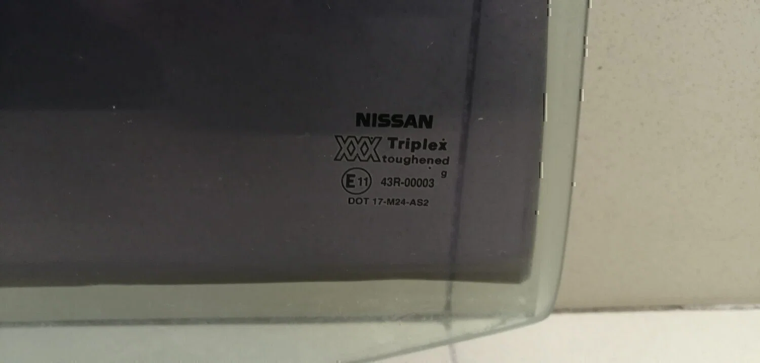 Стекло двери задней левой NISSAN Primera P11E 1996-2002 - миниатюра 2