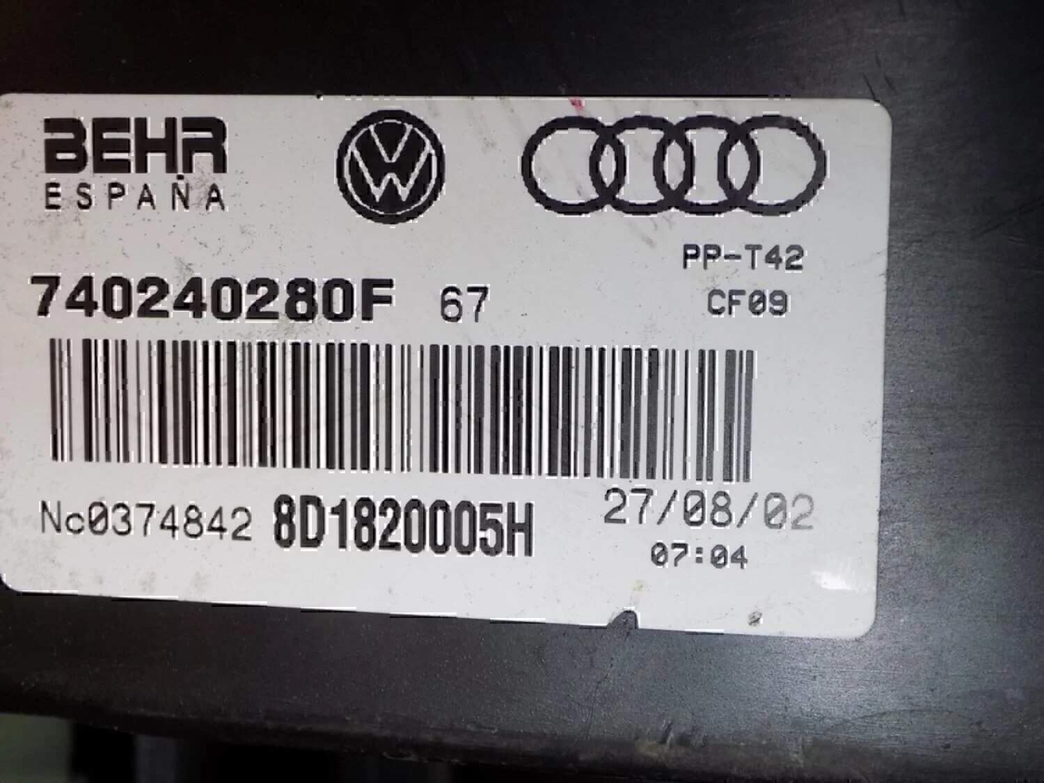 Корпус отопителя VW Passat [B5] 2000-2005 - миниатюра 5