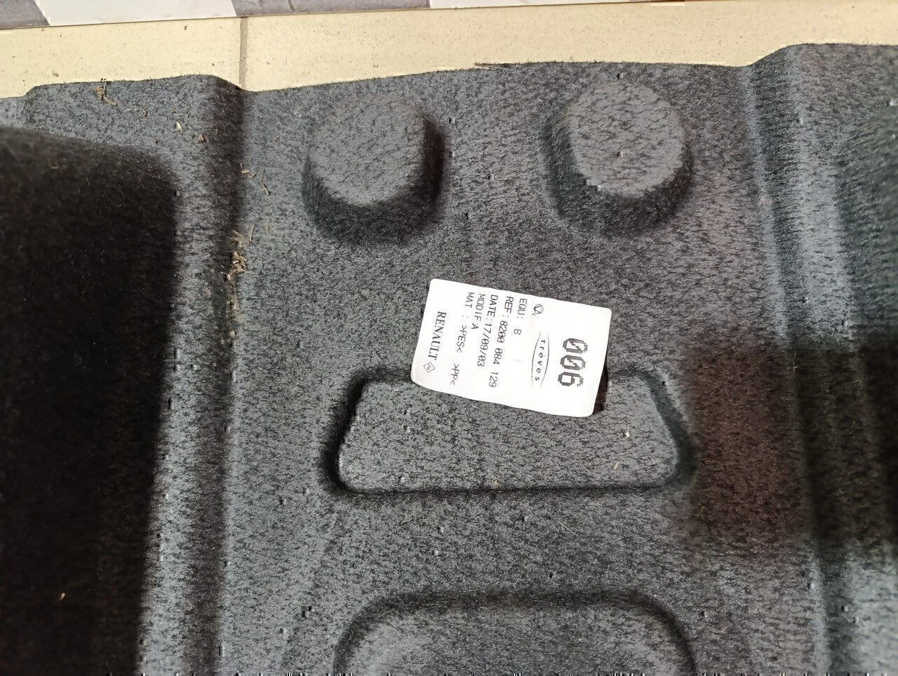 Покрытие напольное (ковролин) RENAULT Scenic 2003-2009 - миниатюра 8