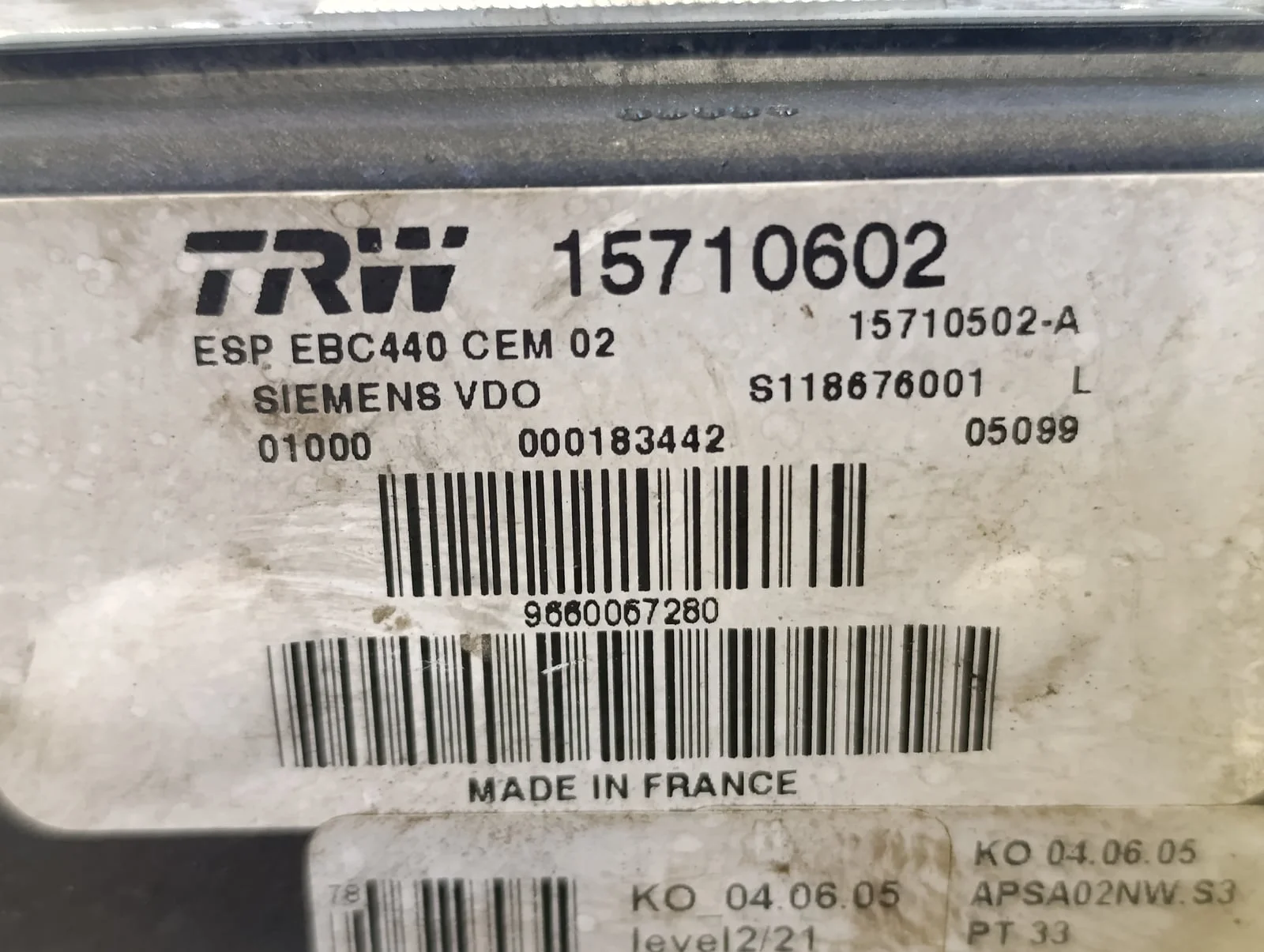 Блок ABS (насос) PEUGEOT 407 2004-2010 - миниатюра 4