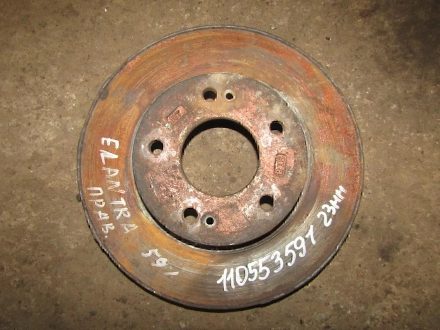 Диск тормозной передний вентилируемый Hyundai-KIA Elantra 2006-2011