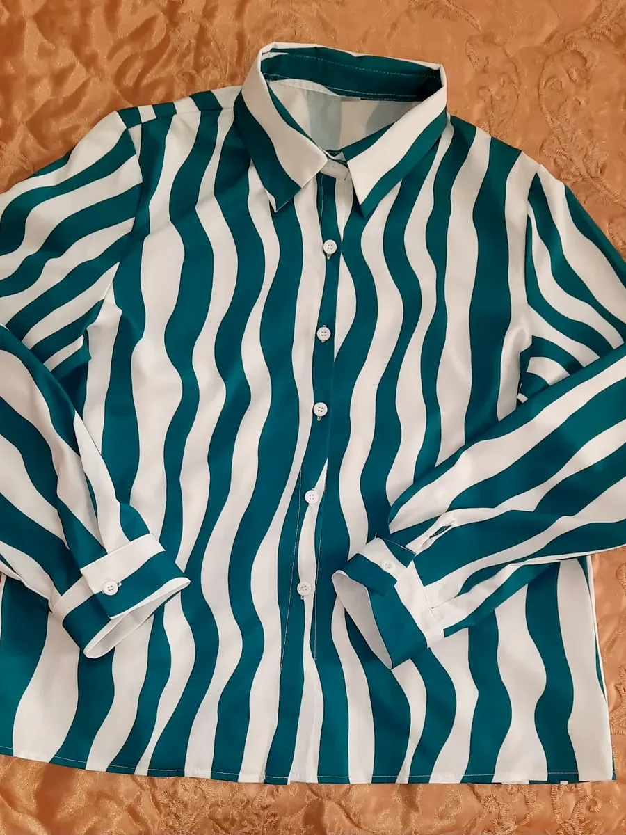 Женская блузка повседневная офисная, 2xl - миниатюра 3
