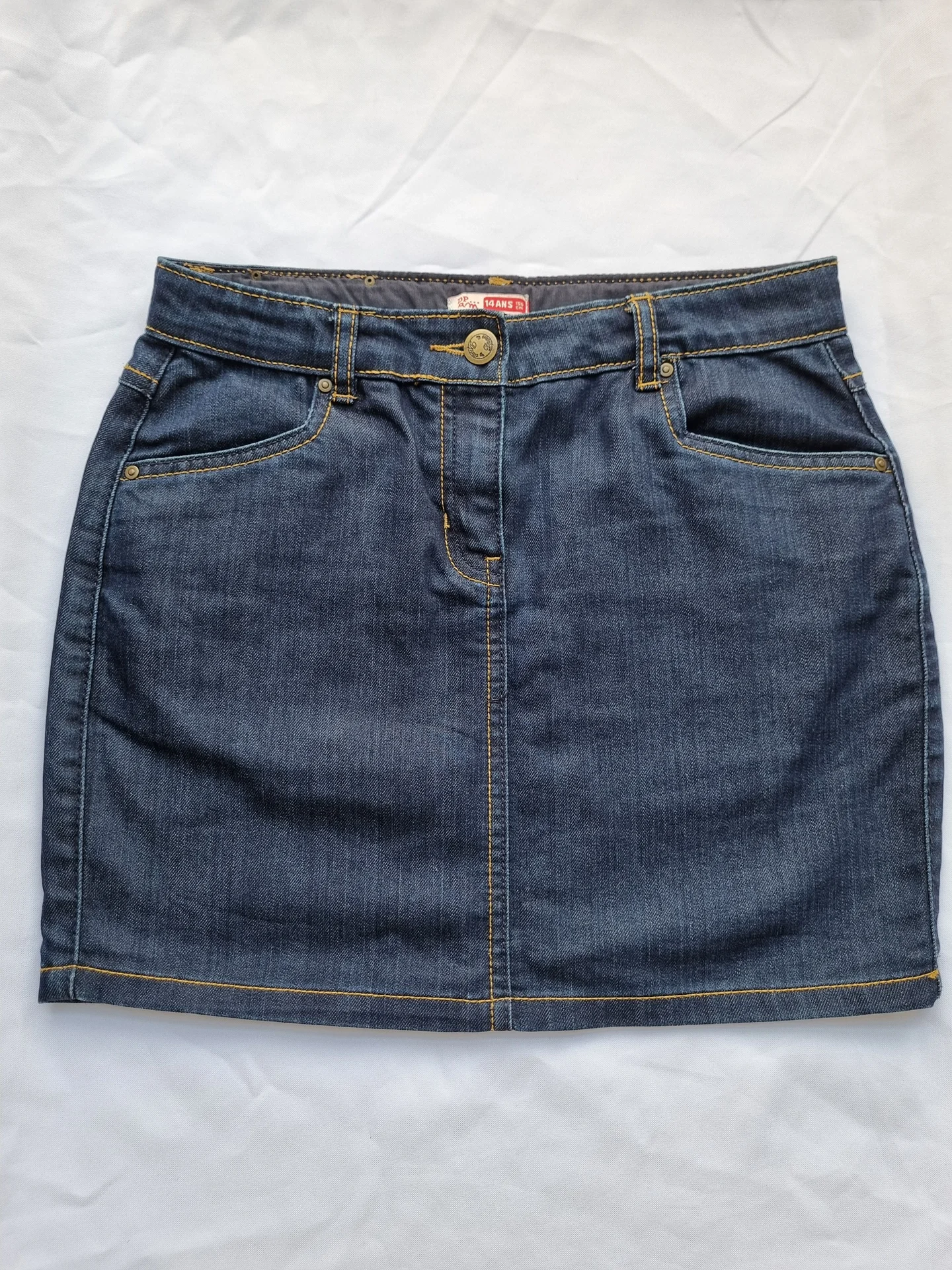 Юбка джинсовая Dpam Jeans темно синяя - изображение 1