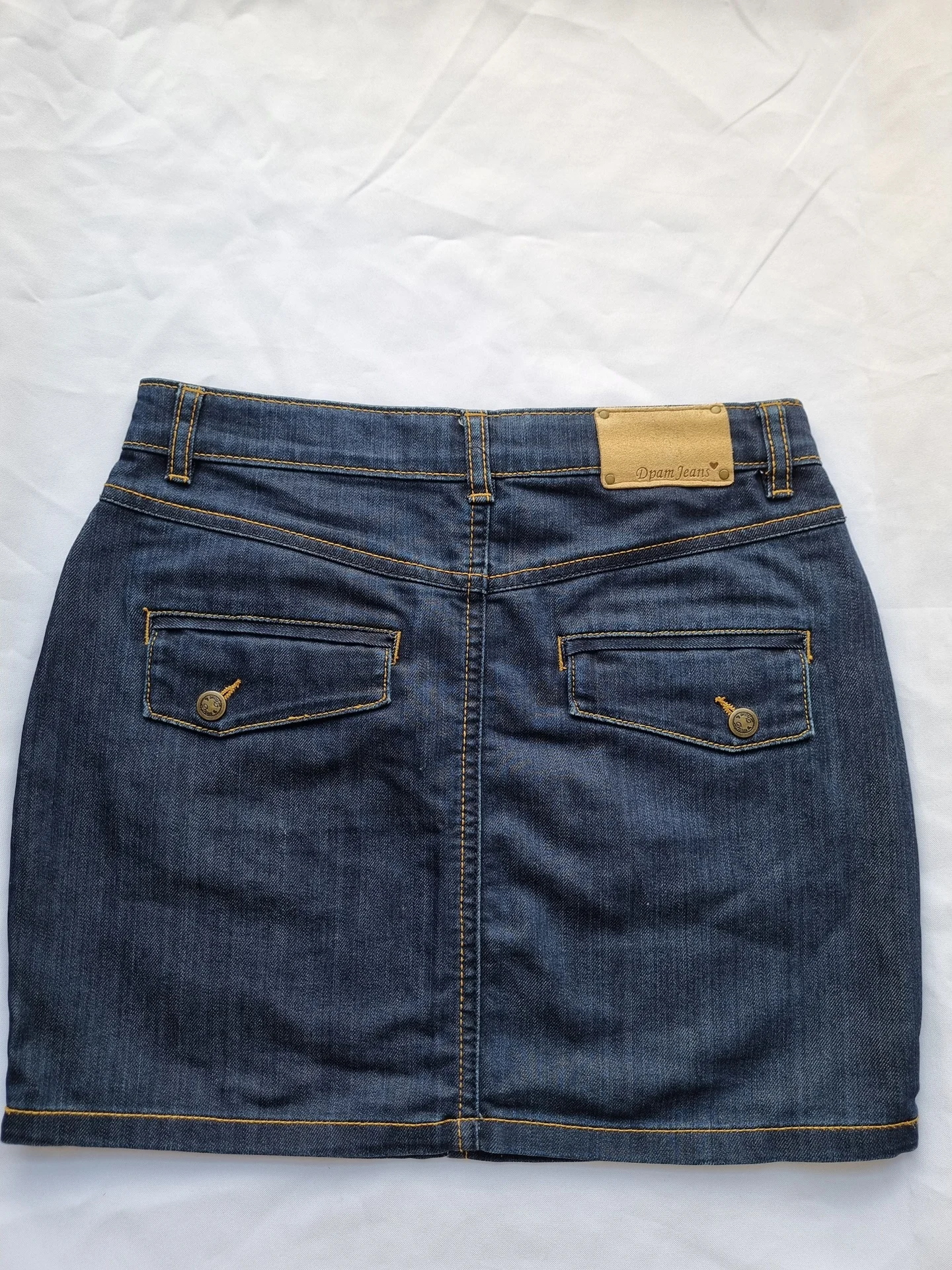 Юбка джинсовая Dpam Jeans темно синяя - миниатюра 2