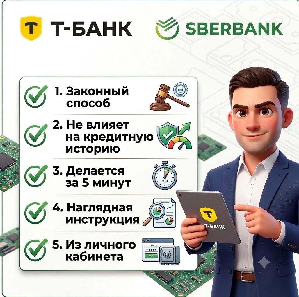 Уберу % по кредитке сбер / тбанк - миниатюра 2