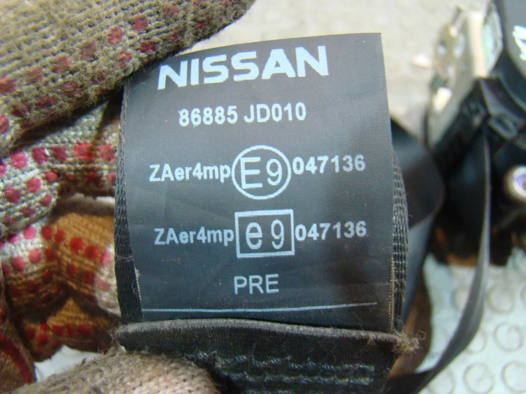 Nissan Qashqai J10 Ремень безопасности левый - миниатюра 8