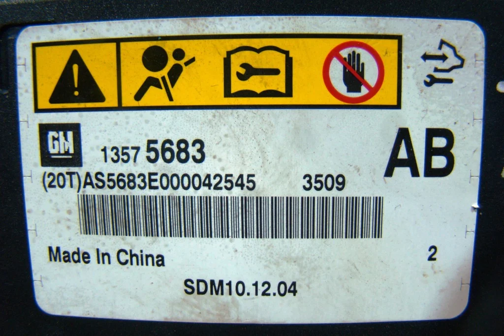 Opel Astra J Блок управления AIR BAG - миниатюра 2