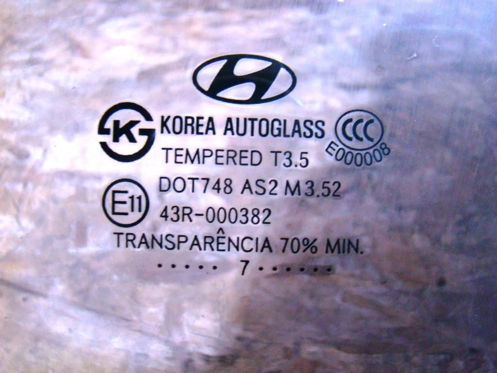 Hyundai Santa Fe CM Стекло двери задней правой - миниатюра 2