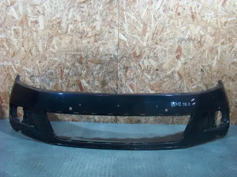 Бампер передний VW Tiguan 1, под парктроник, без омывателя, 5N0807221K, б/у