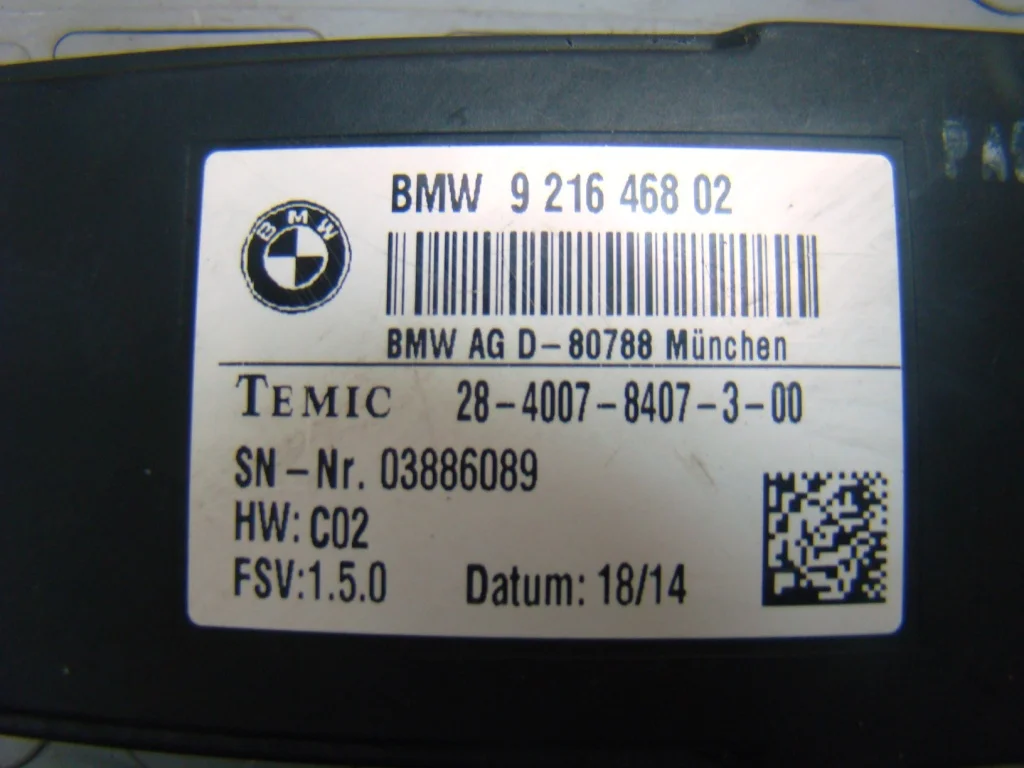 BMW F34 GT Блок управления сиденьем - миниатюра 3