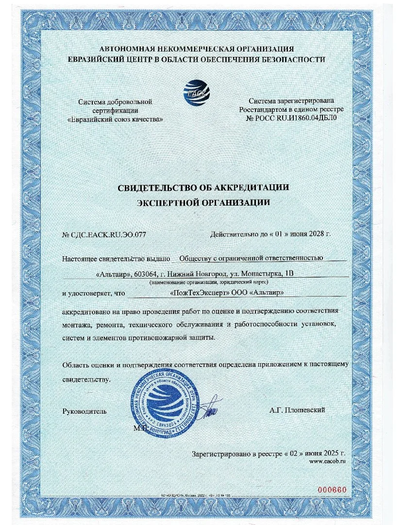 Предложение: испытание на работоспособность систем противопожарной защиты - миниатюра 4