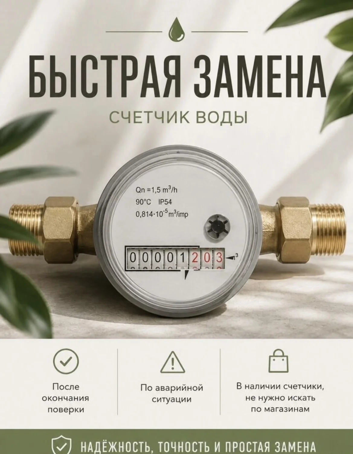 Замена счетчиков воды - изображение 1
