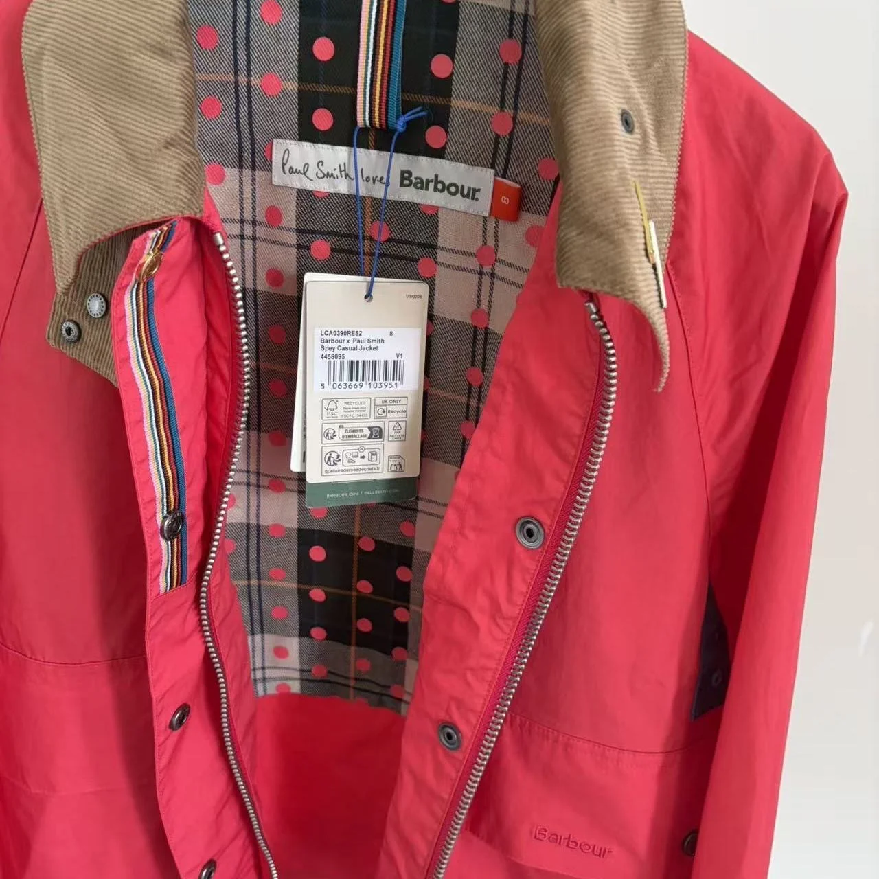 Barbour x Paul Smith Spey женская куртка под заказ - миниатюра 7