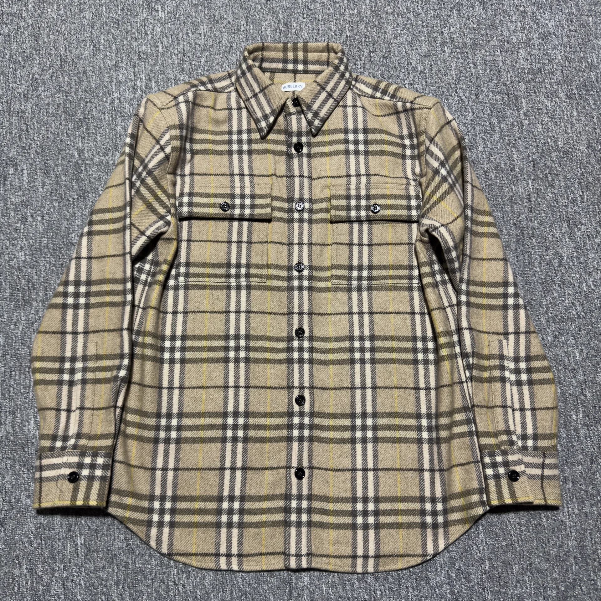 Burberry шерстяная рубашка-куртка под заказ - миниатюра 2