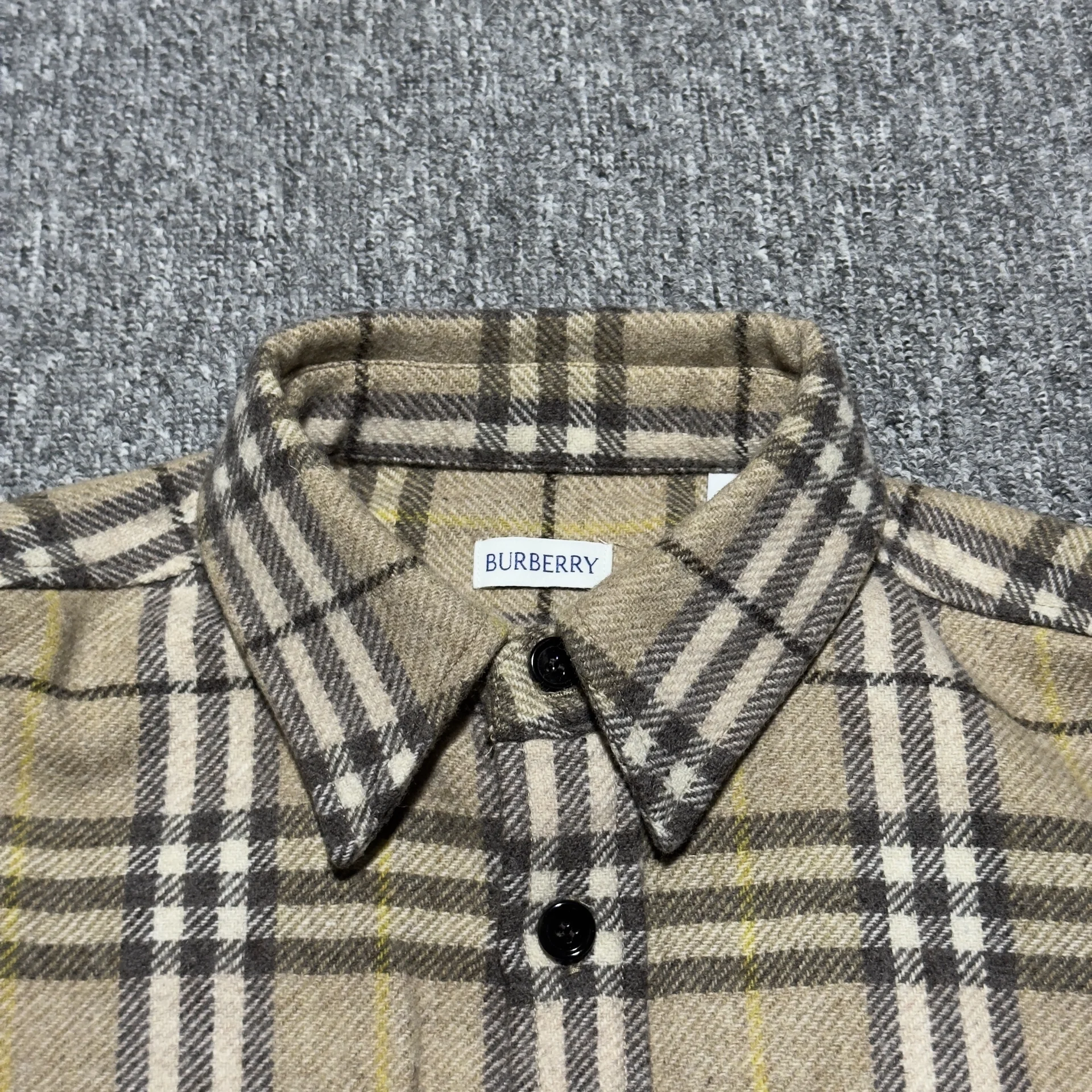 Burberry шерстяная рубашка-куртка под заказ - миниатюра 4
