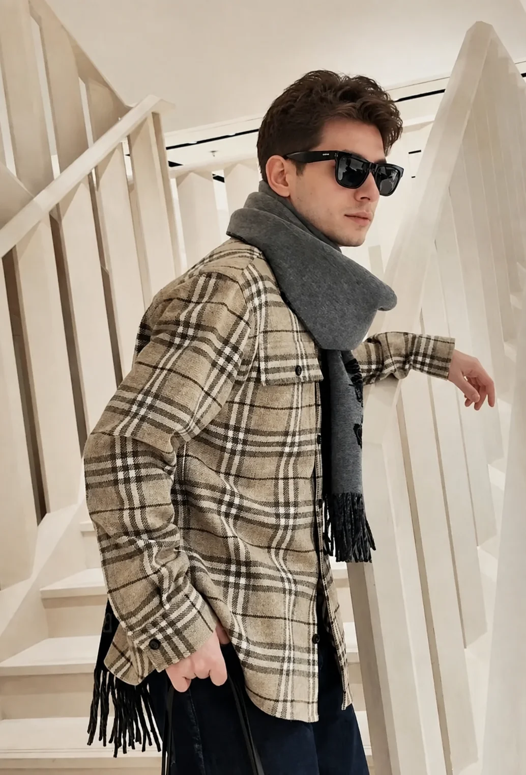 Burberry шерстяная рубашка-куртка под заказ - миниатюра 9