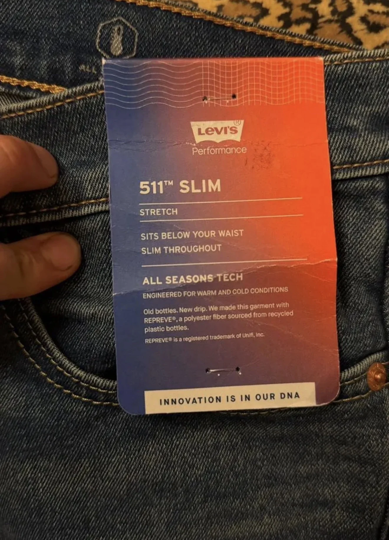 Джинсы Levi's 511 Slim - миниатюра 5