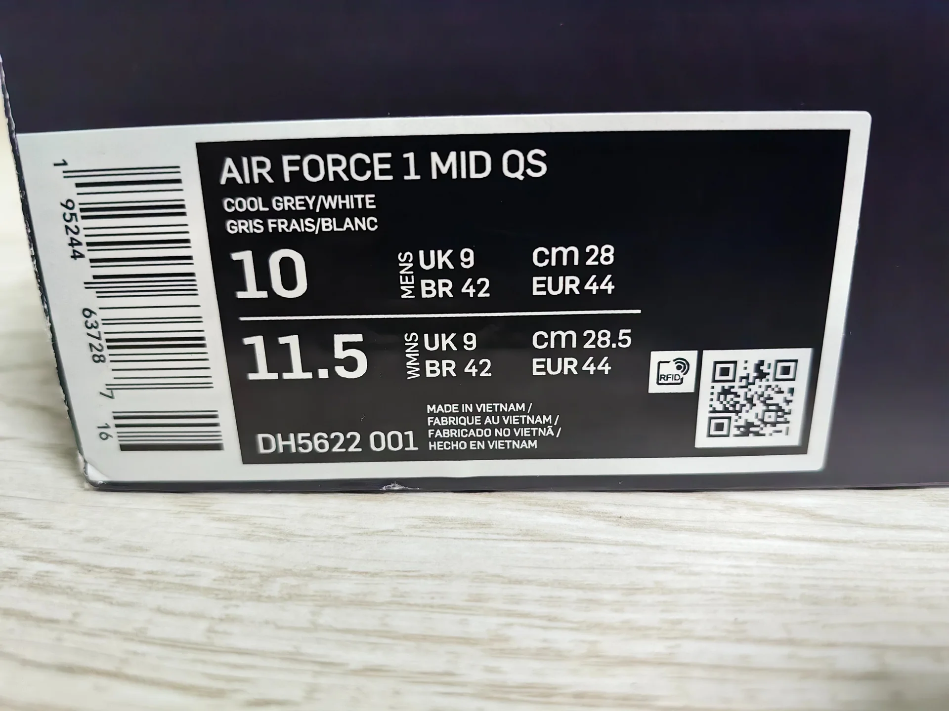 Кроссовки Nike Air Force 1 Mid QS 44EU Оригинал - миниатюра 8