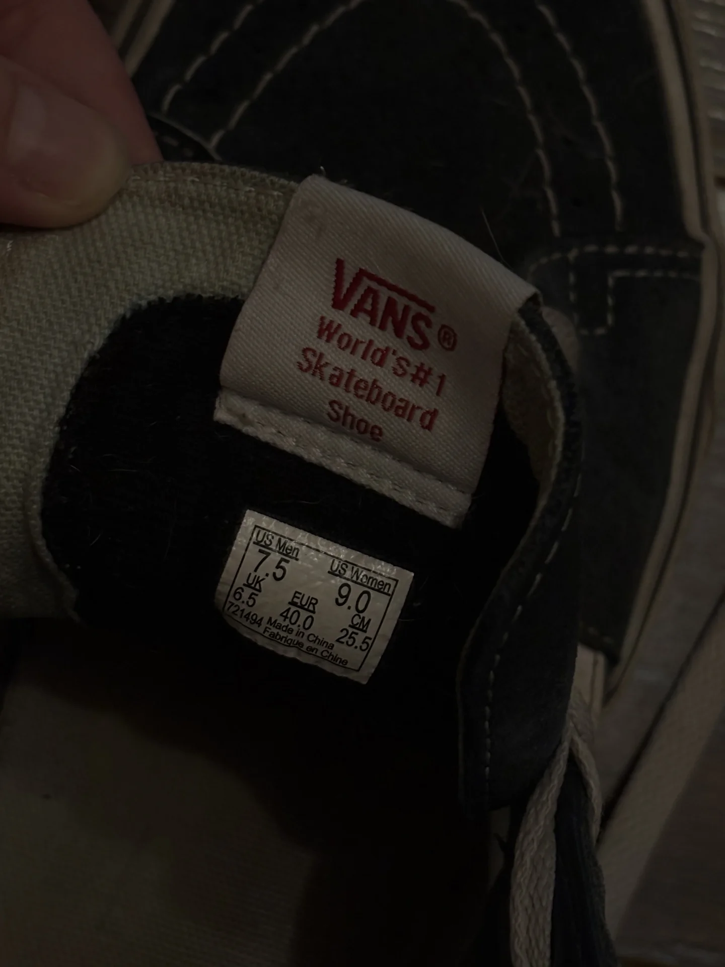 Кеды vans sk8-hi оригинал - миниатюра 4
