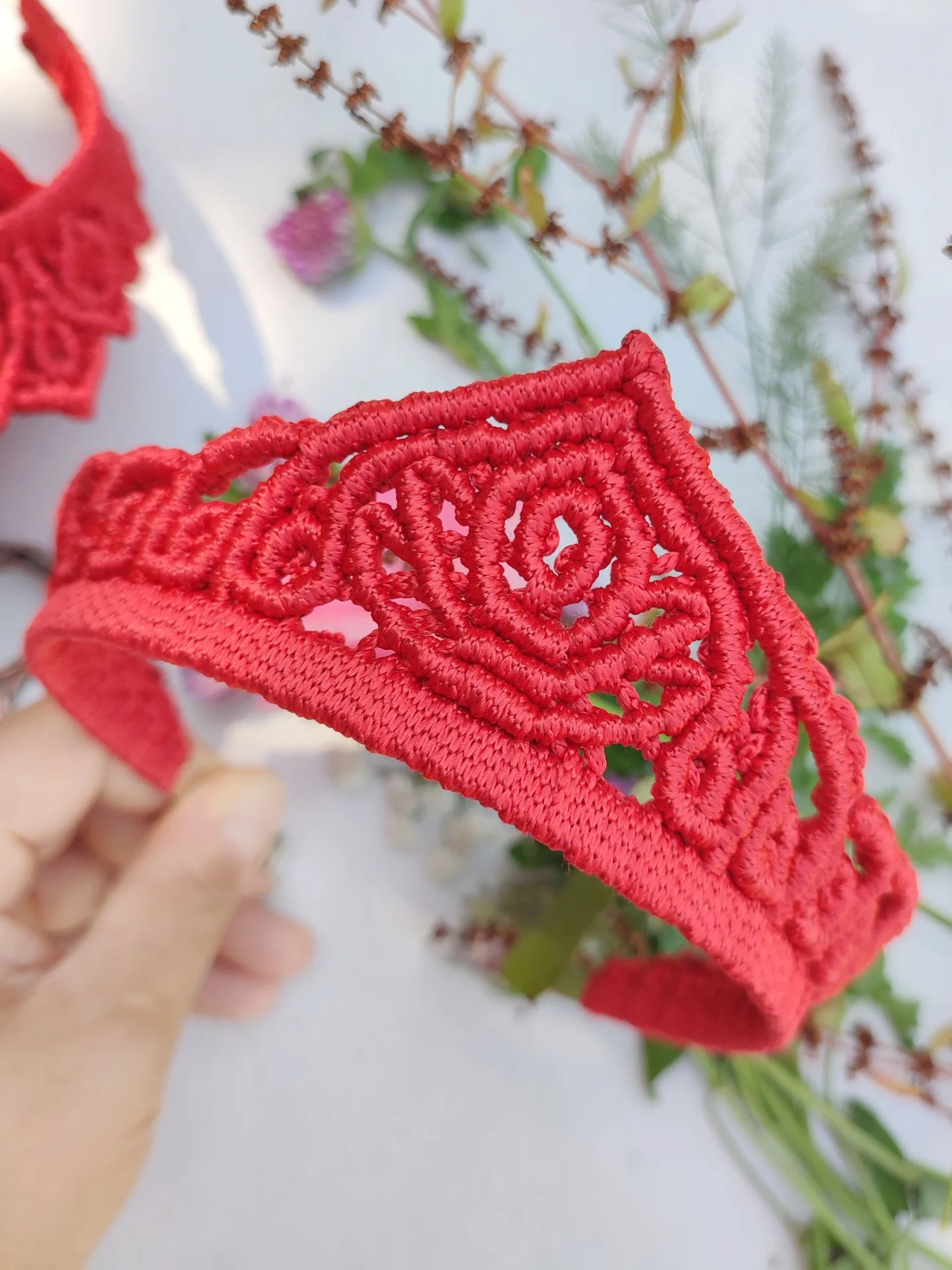 Кокошник макраме Лотос - миниатюра 8