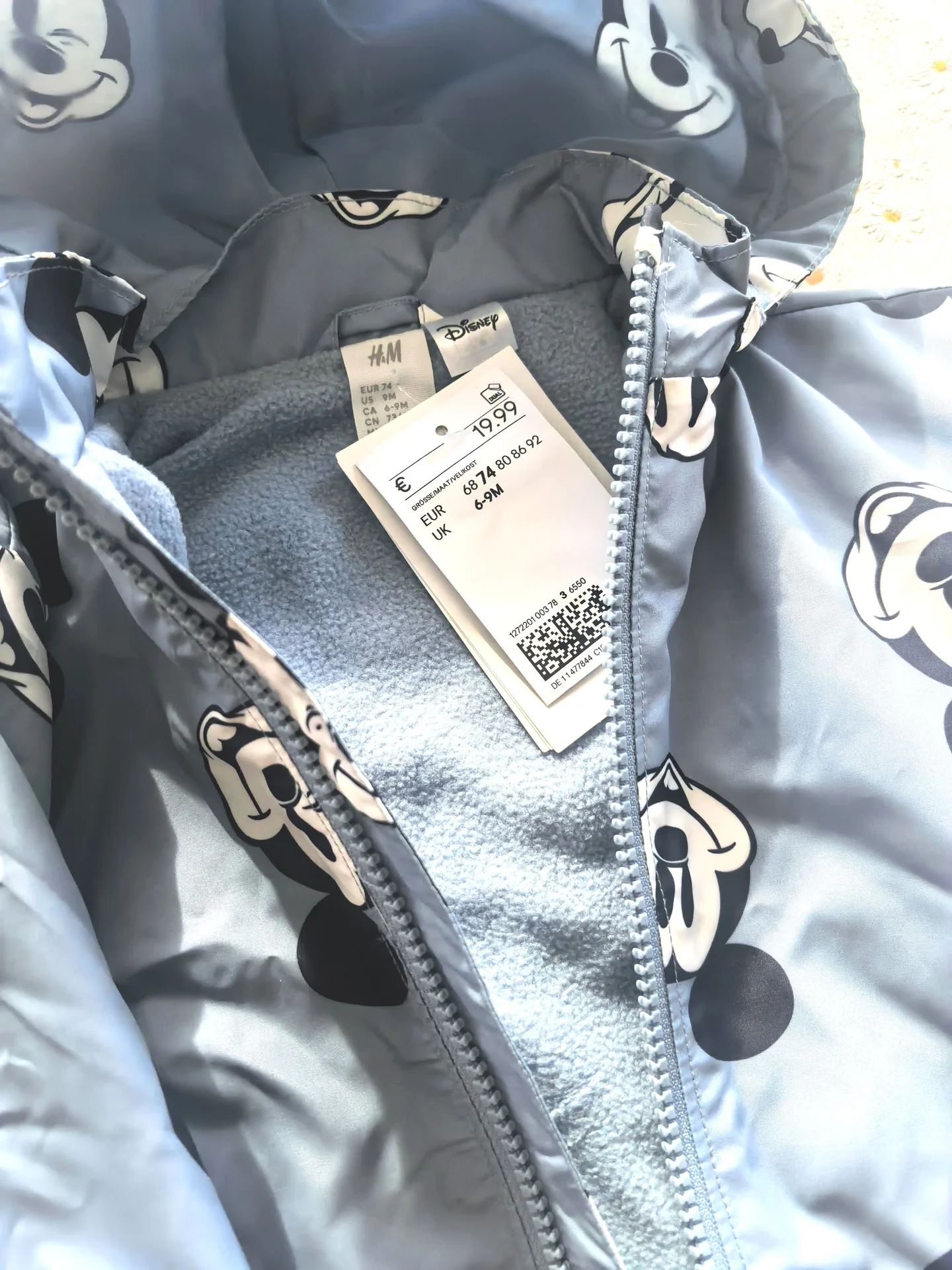 вка мальчику на флисе h&m новая 74 - миниатюра 4
