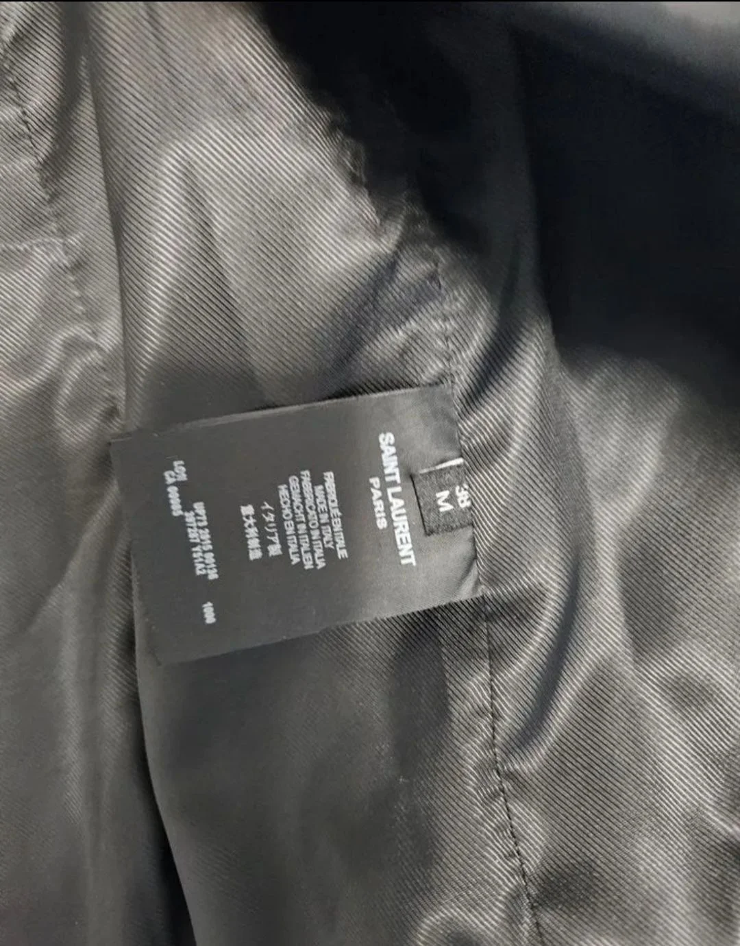 кожаная  куртка  косуха Saint Laurent - миниатюра 3