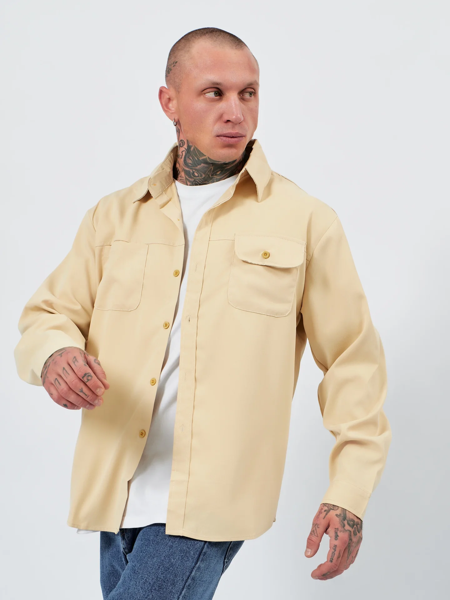 Рубашка «ZADIRA х FRONTLINE» / beige / размер 46 (S) - миниатюра 4